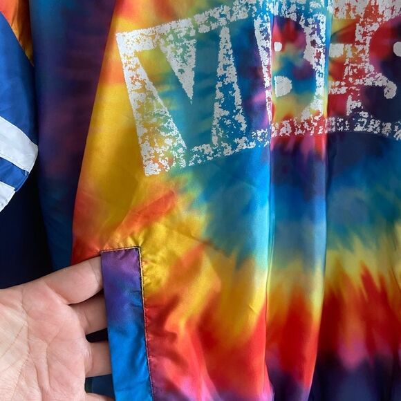 Rue 21 rainbow tie dye windbreaker - Picture 3 of 8